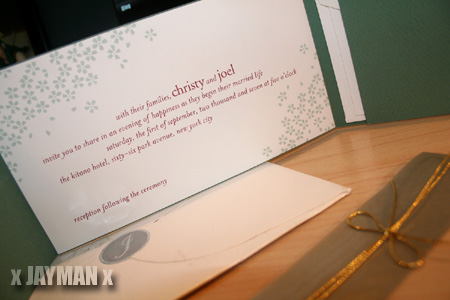 Joel's Wedding Invitation