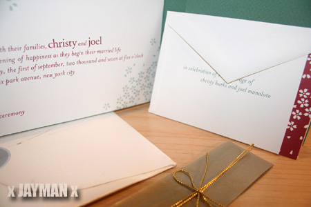 Joel's Wedding Invitation