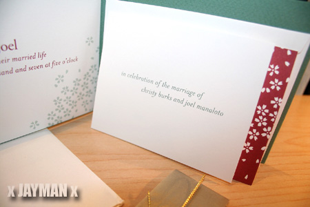 Joel's Wedding Invitation