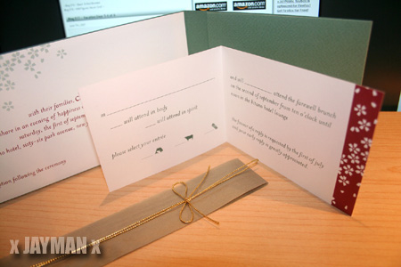 Joel's Wedding Invitation