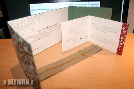 Joel's Wedding Invitation