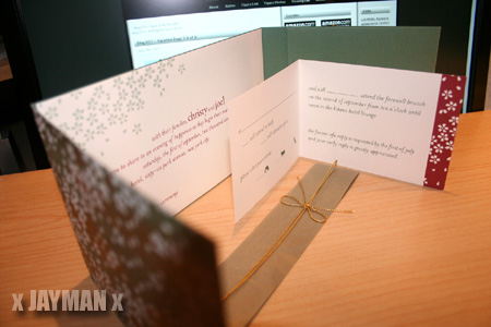 Joel's Wedding Invitation