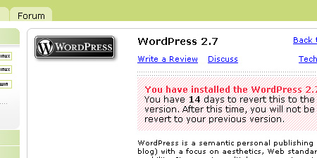 WordPress Upgrade WordPress Upgrade