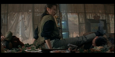 Jackie Chan, Michelle Yeoh & Maggie Cheung in Supercop